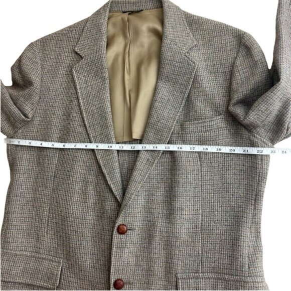 Vtg Clipper Craft English Country Style Men's Casual Two Button Tweed Blazer - Picture 7 of 10